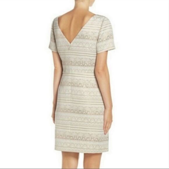 Vince Camuto Metallic Jacquard Dress sz 14 - Picture 8 of 9